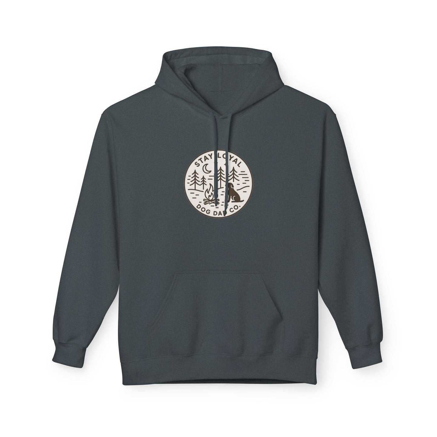Dog Dad Fleece Hoodie, Unisex Softstyle Hooded Sweatshirt, Perfect Gift for Dog Lovers, Comfortable and Stylish