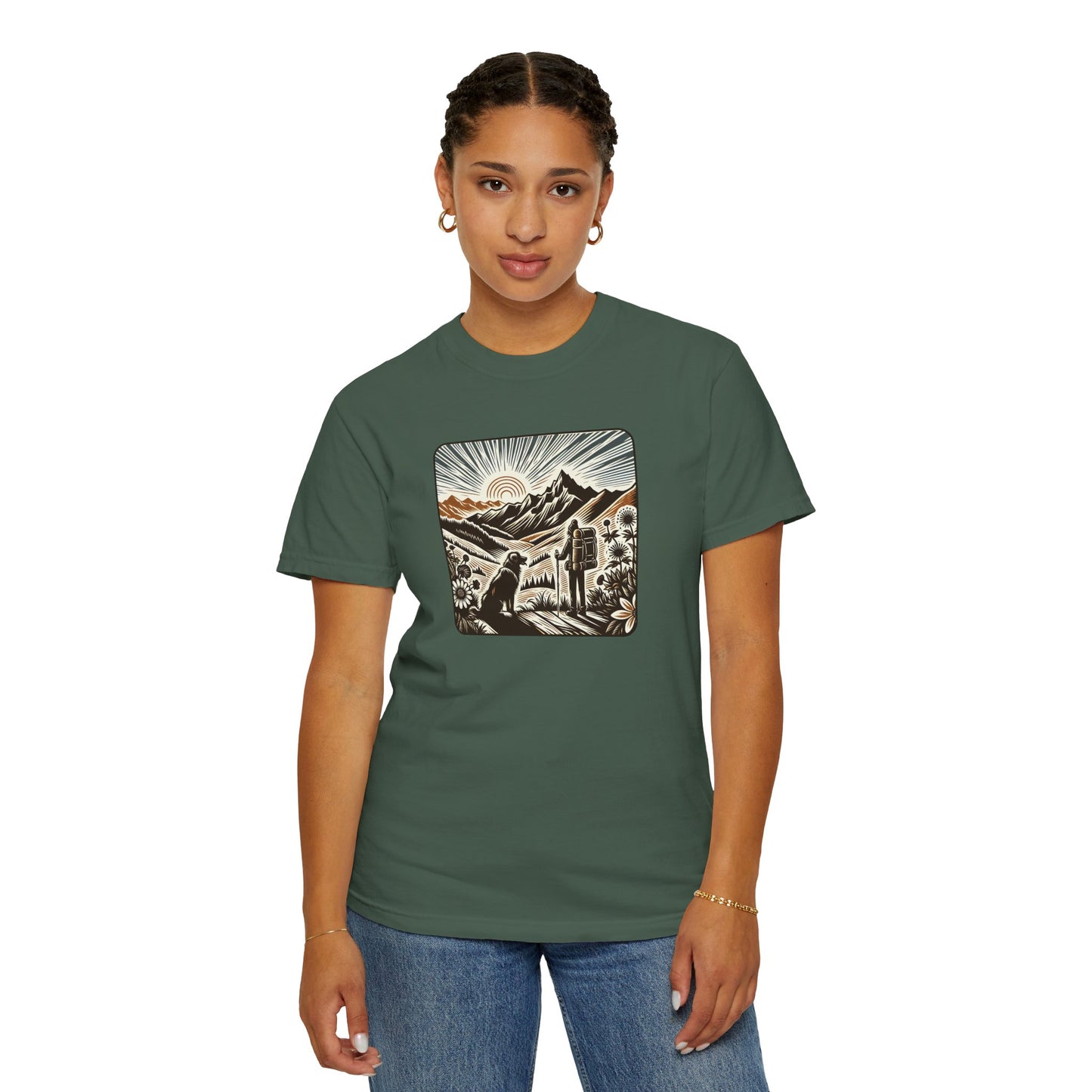 Adventure Awaits Unisex Garment-Dyed T-Shirt