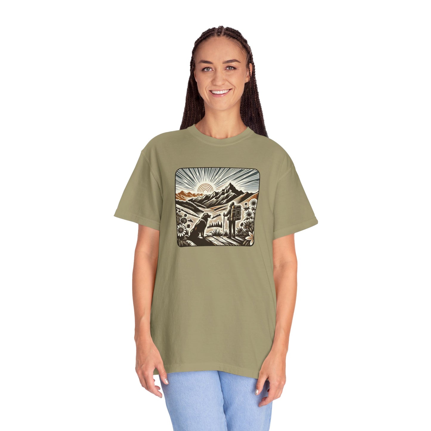 Adventure Awaits Unisex Garment-Dyed T-Shirt