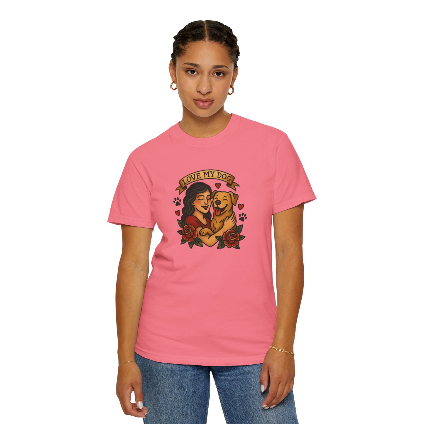 Love My Dog T-Shirt, Cute Dog Lover Tee, Pet Owner Gift, Adoption Awareness Shirt, Casual Everyday Wear