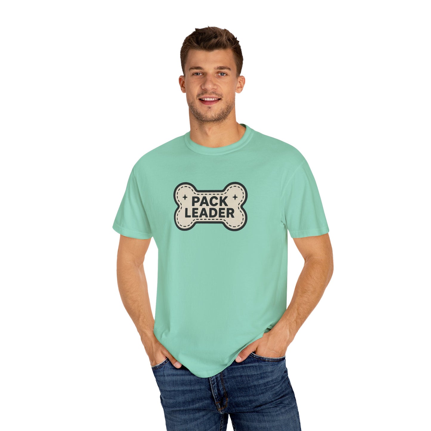 Pack Leader Unisex Garment-Dyed T-Shirt | Funny Dog Owner Gift, Pet Lover Tee, Casual Wear, Dog Mom, Animal Rescue Apparel