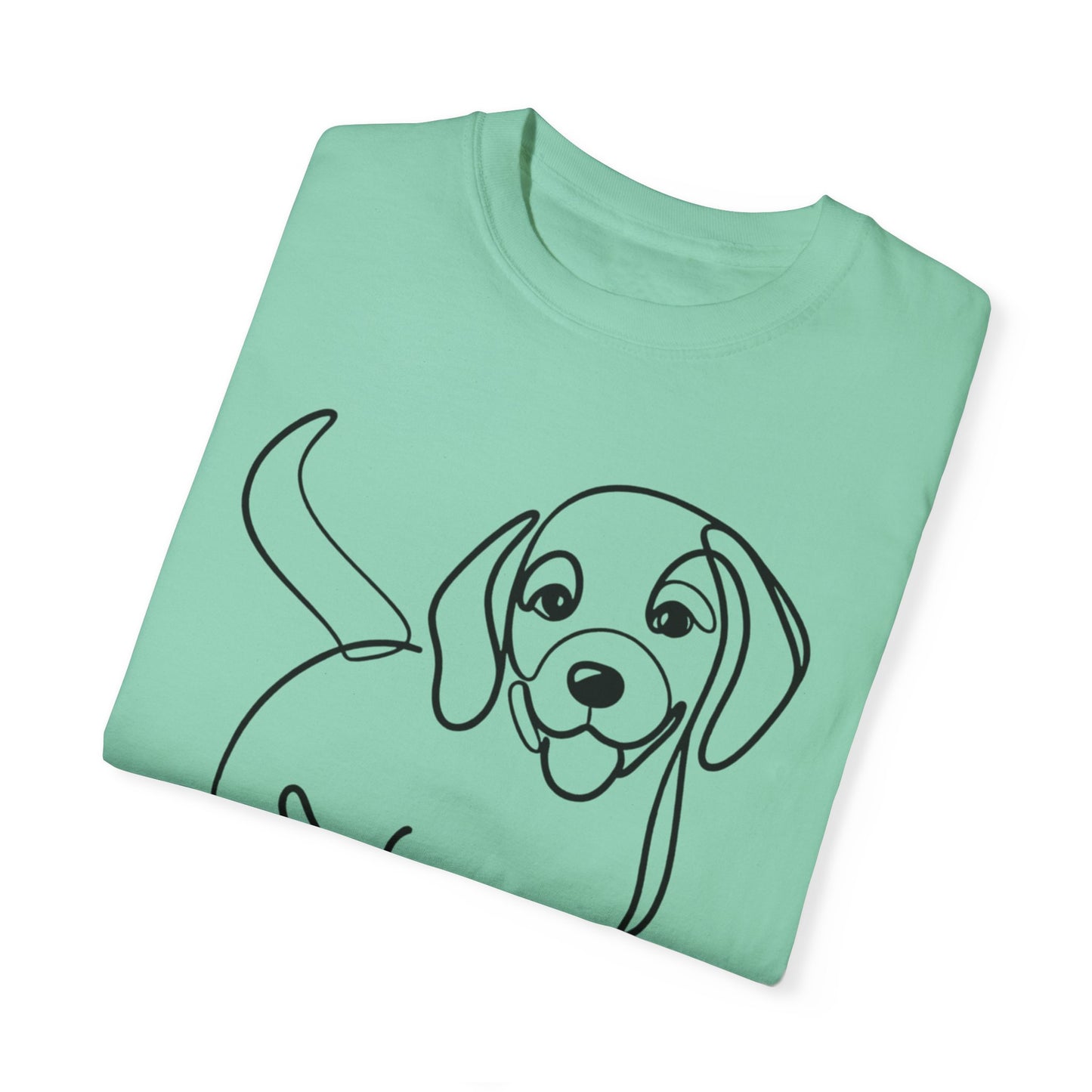 I๐ถ Nose First โ Minimalist Beagle Line Art Tee - Perfect for Dog Lovers