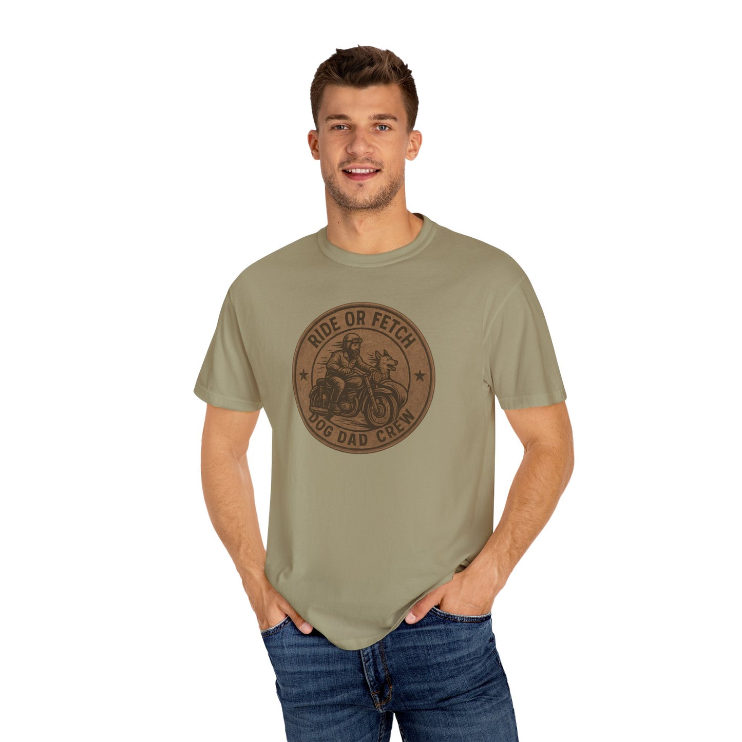 Dog Dad T-Shirt, Ride or Fetch Unisex Tee, Funny Dog Lover Gift, Pet Owner Apparel, Gifts for Father's Day, Casual Wear