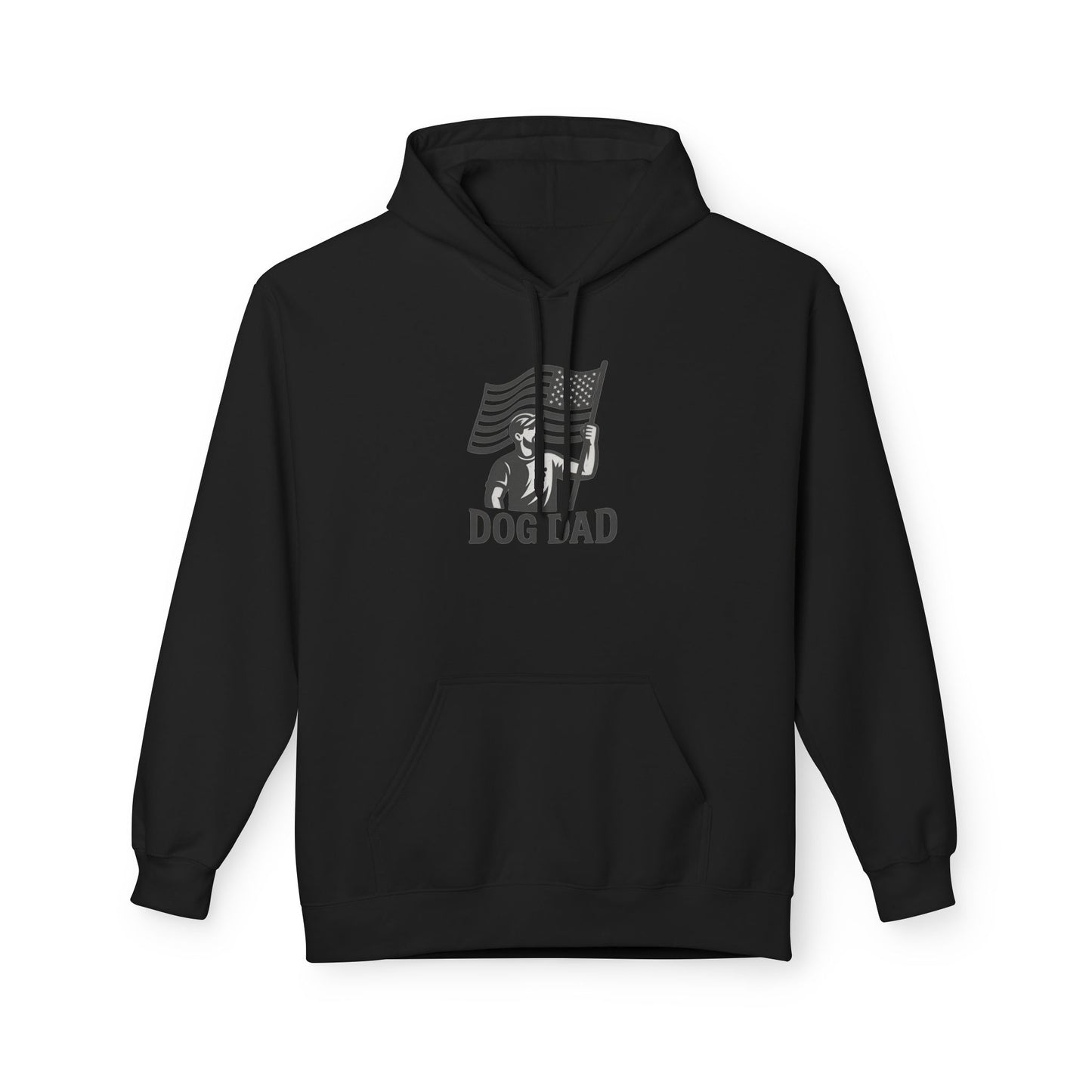 Dog Dad Fleece Hoodie, Unisex Softstyle Hooded Sweatshirt, Perfect Gift for Dog Lovers, Comfortable and Stylish