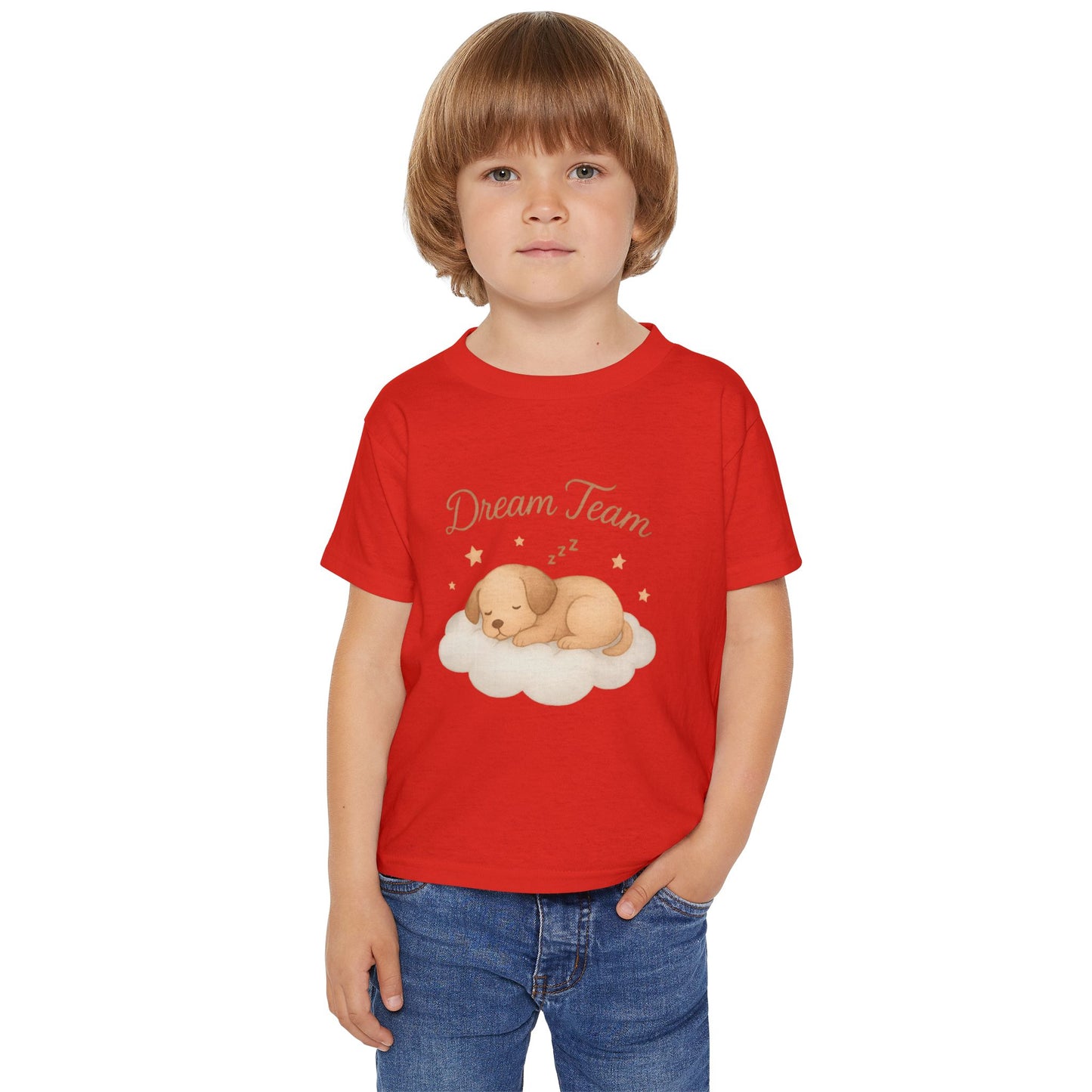 Dream Team Toddler T-Shirt, Cute Kids Tee, Baby Gift, Playtime Outfit, Dog Lovers Shirt, Nursery Decor