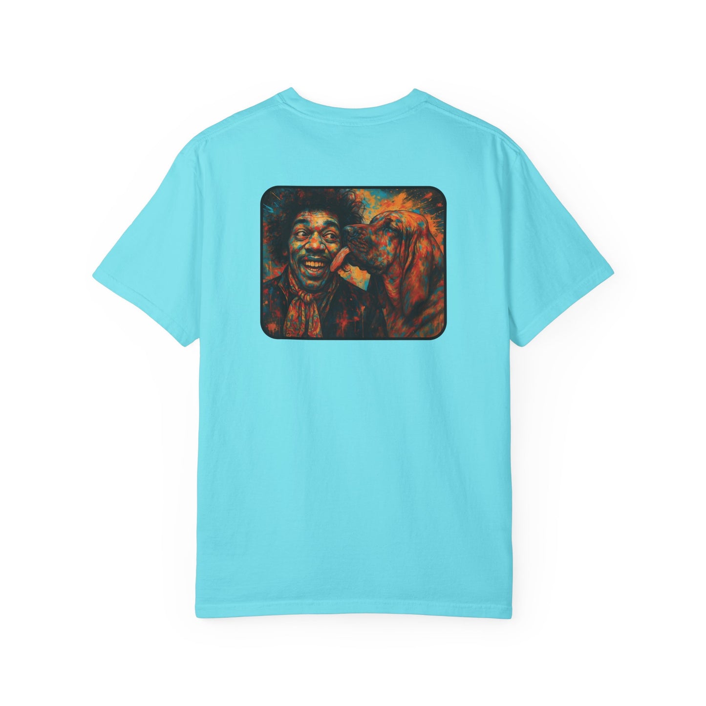 Psychedelic Dog T-Shirt - Jimi Hendrix Fun Humorous Design for Men and Women