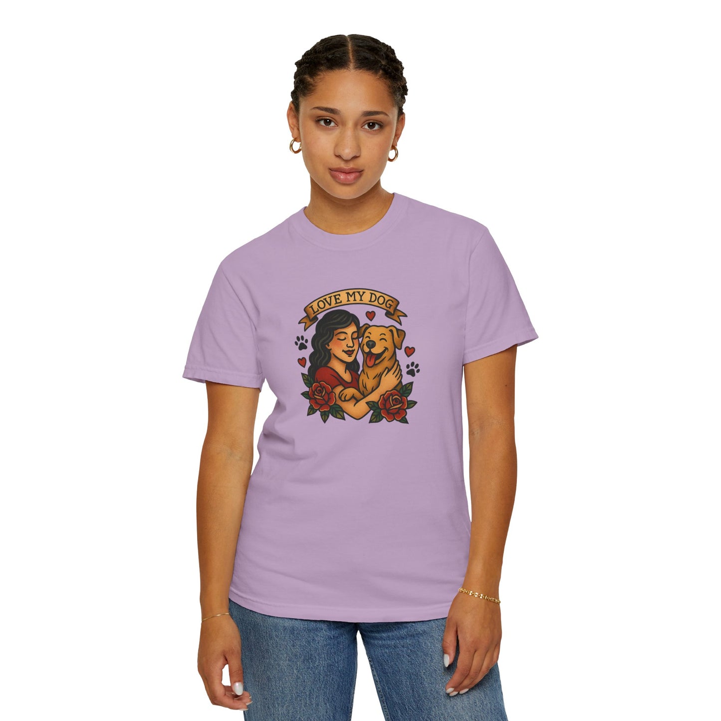 Love My Dog T-Shirt, Cute Dog Lover Tee, Pet Owner Gift, Adoption Awareness Shirt, Casual Everyday Wear