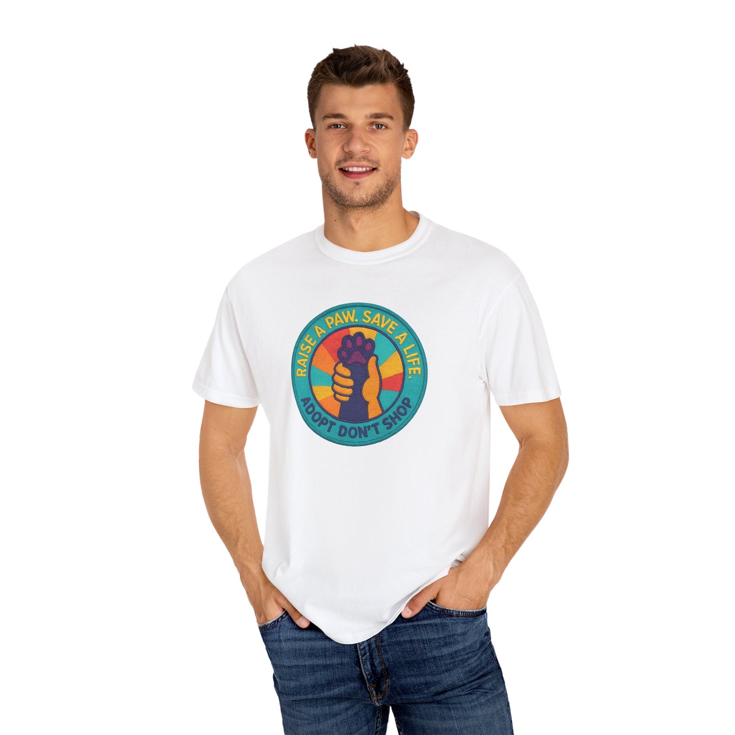 Adopt Don't Shop T-Shirt, Animal Lover Gift, Rescue Animal Tee, Pet Adoption Shirt, Comfortable Casual Wear