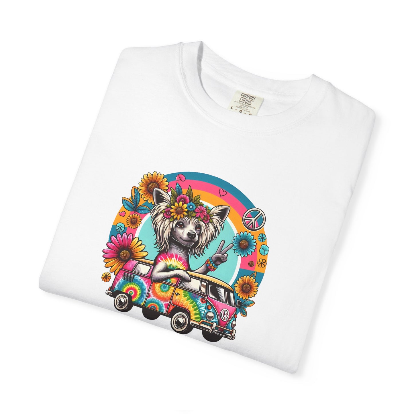 Hippie Chinese Crested Tie-Dye T-shirt