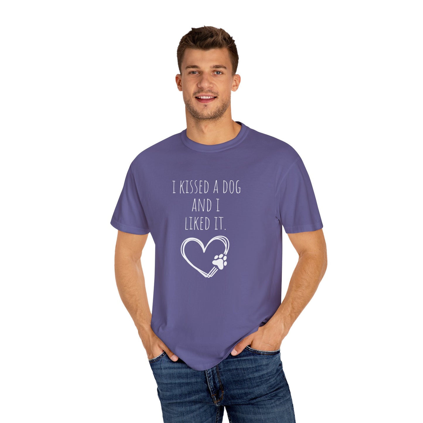 I Kissed a Dog Unisex T-Shirt - Cute Dog Lover Gift