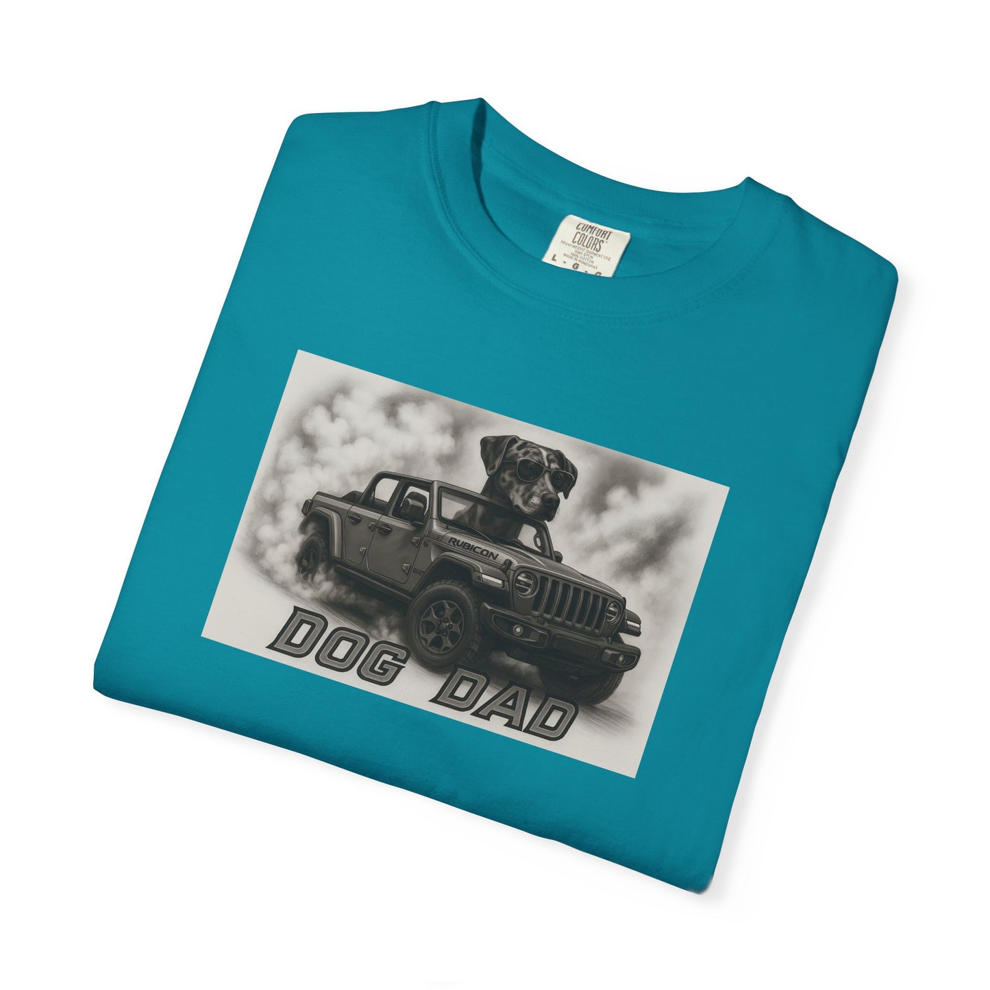 Dog Dad - Catahoula - Cool Dogs in Cool Cars T-Shirt Collection | Funny Dog Lover Apparel for Men