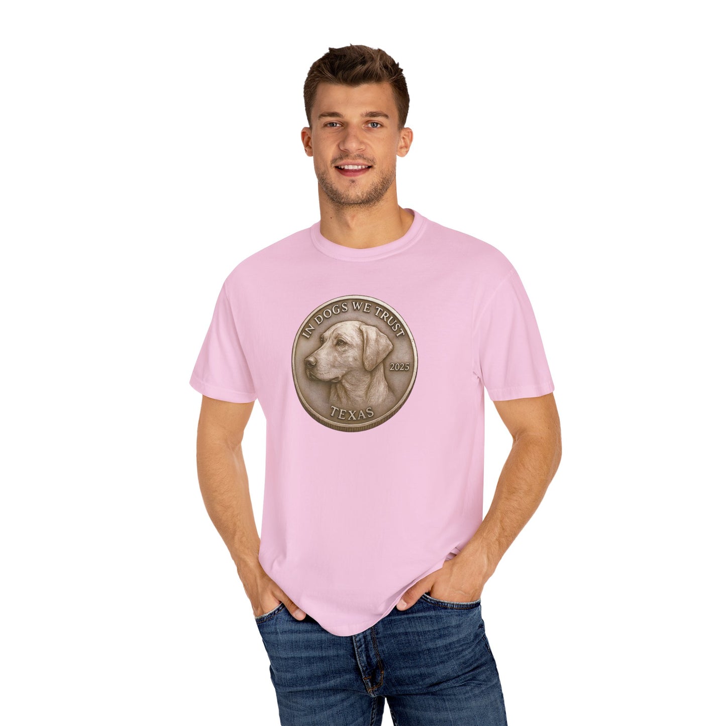 Texas State Coin T-Shirt Collection - Proud Dog Breed Illustrations