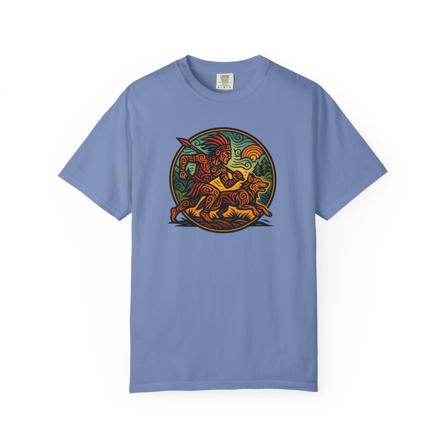 Vintage-Inspired Garment-Dyed T-Shirt, Artistic Tee for Nature Lovers, Perfect Gift for Birthdays, Casual Outings, Eco-Friendly Fashion