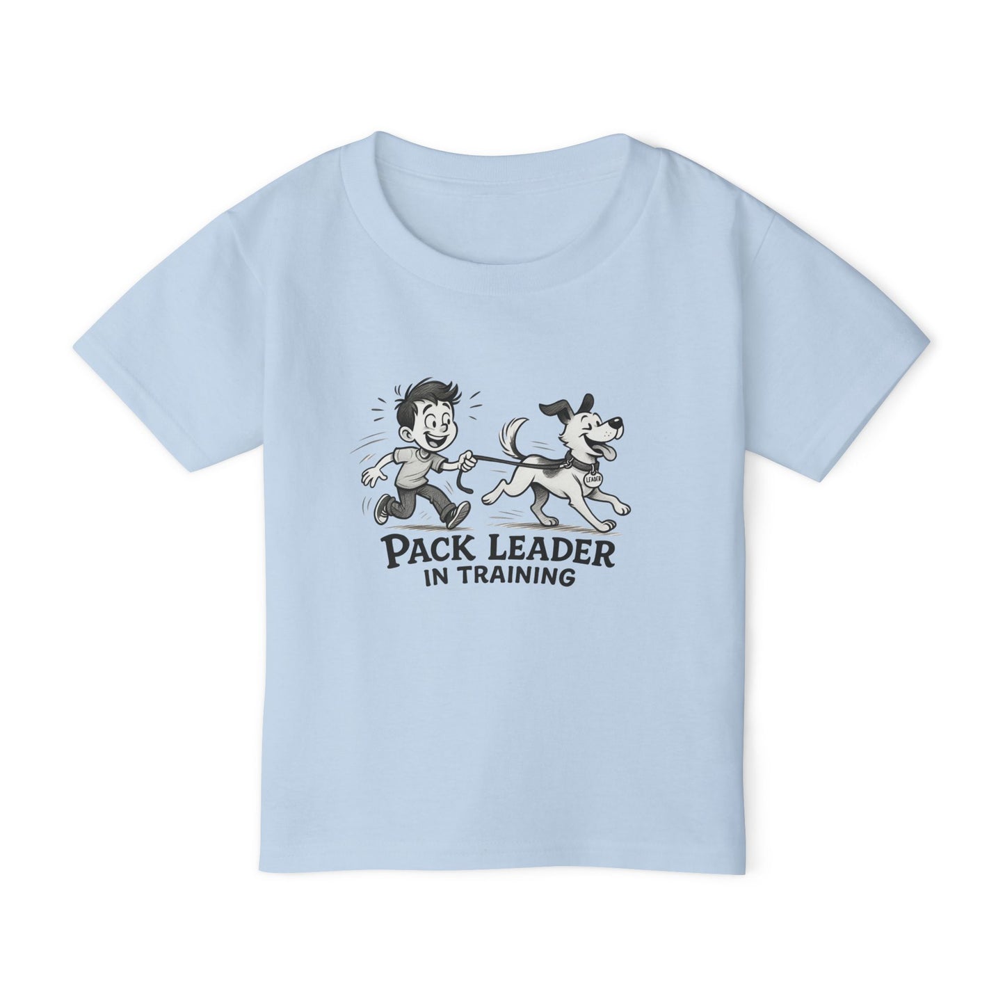 Toddler T-shirt, Cute Dog and Kid Design, Pack Leader in Training Tee, Gift for Dog Lovers, Kids Apparel, Animal Themed Shirt