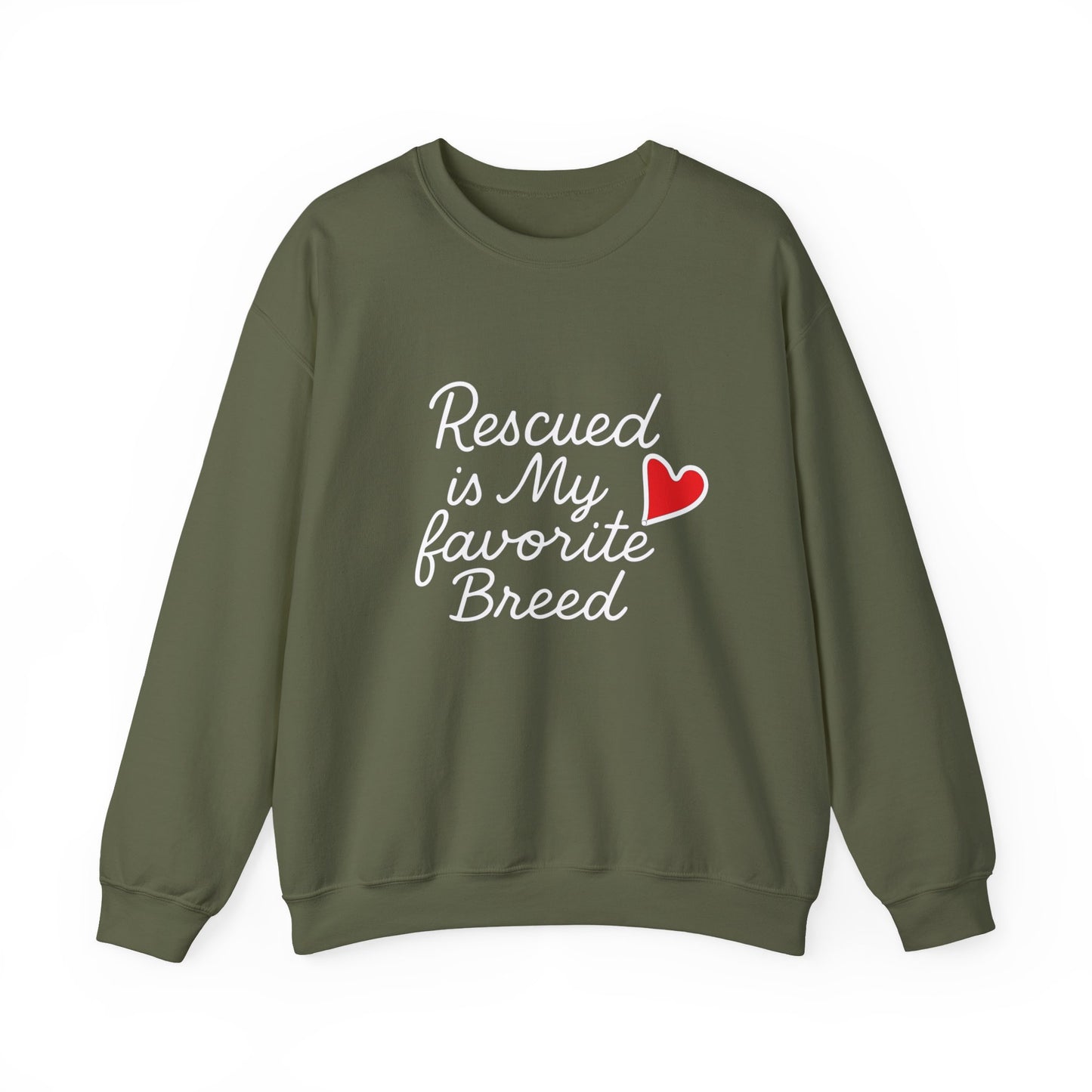❤️ Rescued Is My Favorite Breed – Cozy Statement Sweatshirt