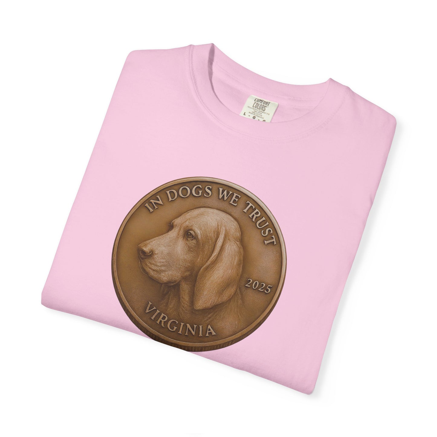Virginia State Coin T-Shirt Collection - Proud Dog Breed Illustrations