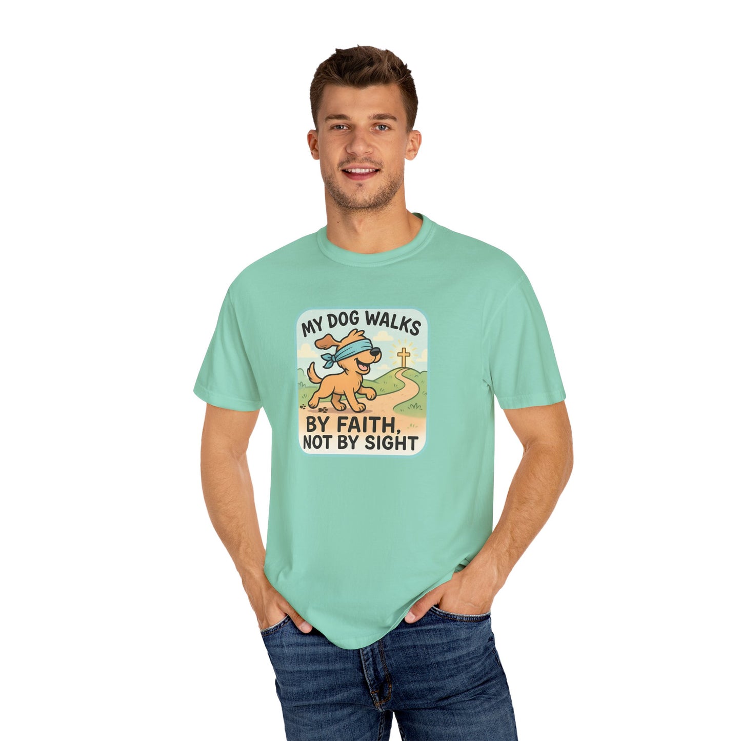 Faith-Inspired Dog Lover T-Shirt, Pet Owner Gifts, Cute Dog Apparel, Faith and Pets Merchandise, Casual Summer Wear