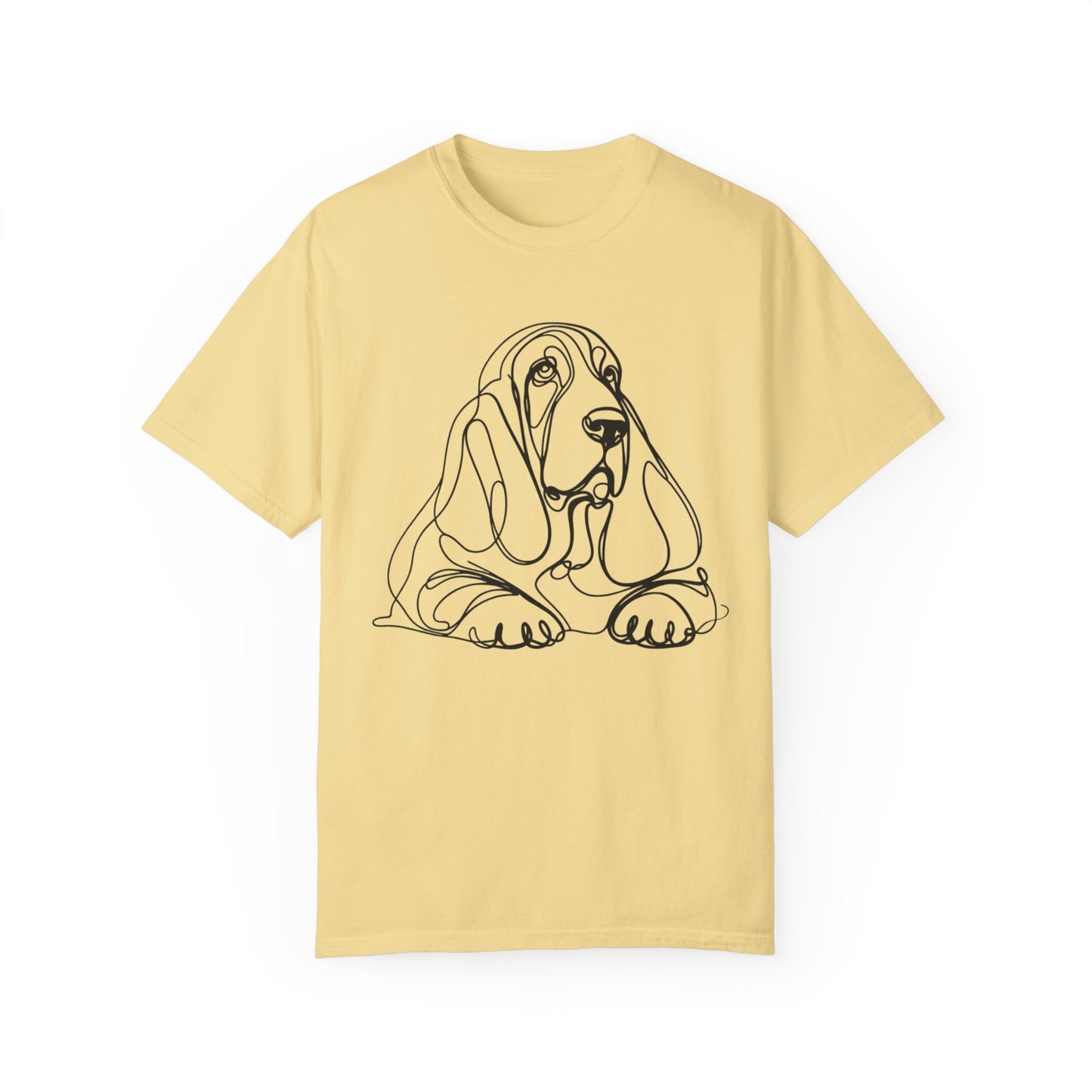 π Low & Loyal β Basset Hound Line Art Tee β Perfect for Dog Lovers