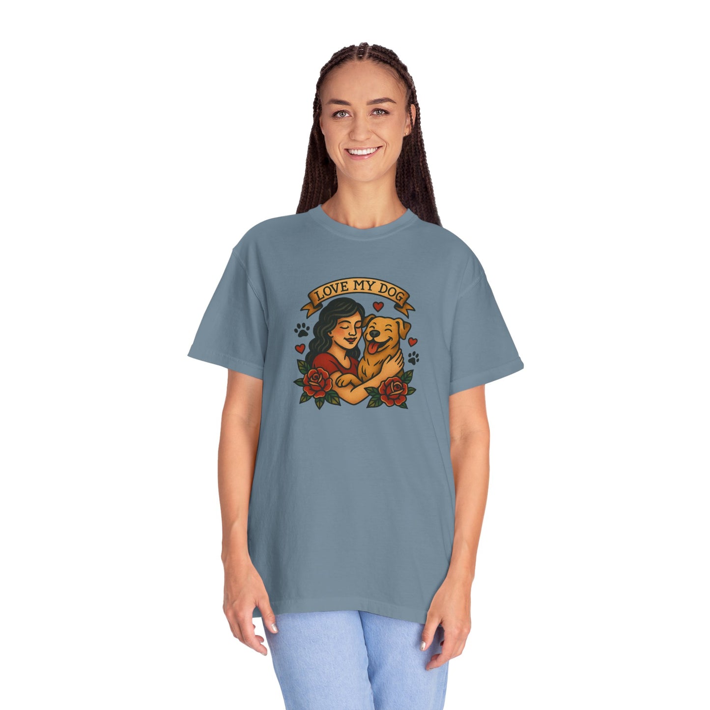 Love My Dog T-Shirt, Cute Dog Lover Tee, Pet Owner Gift, Adoption Awareness Shirt, Casual Everyday Wear