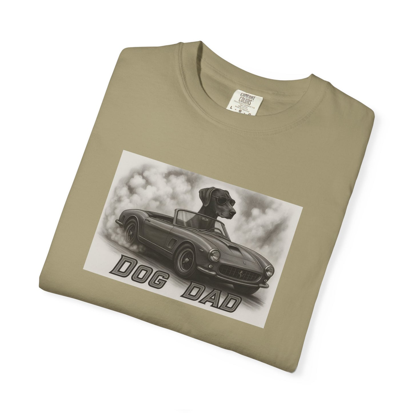 Dog Dad - German Shorthaired Pointer - Cool Dogs in Cool Cars T-Shirt Collection | Funny Dog Lover Apparel for Men