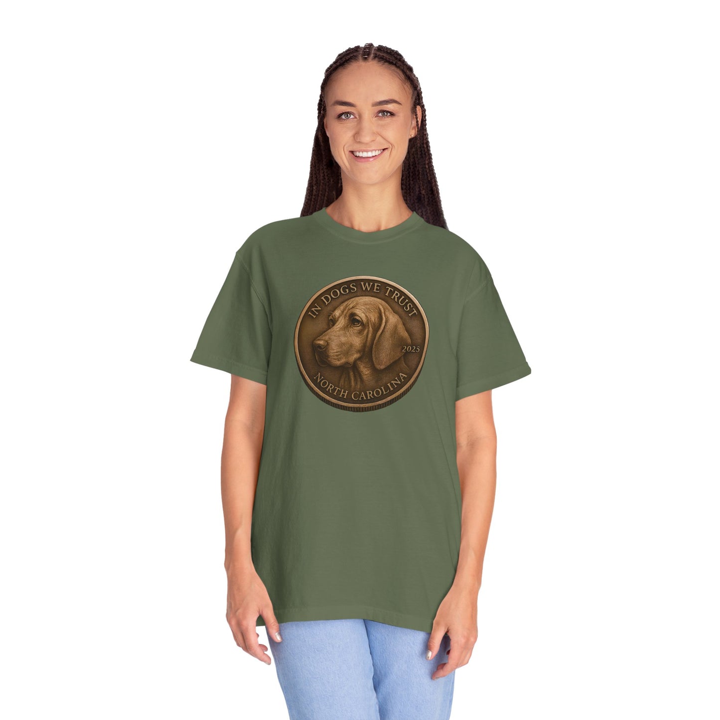North Carolina State Coin T-Shirt Collection - Proud Dog Breed Illustrations