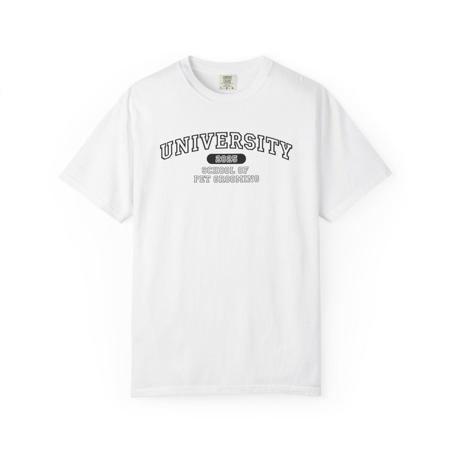 University School of Pet Grooming Unisex Garment-Dyed T-Shirt - University Style