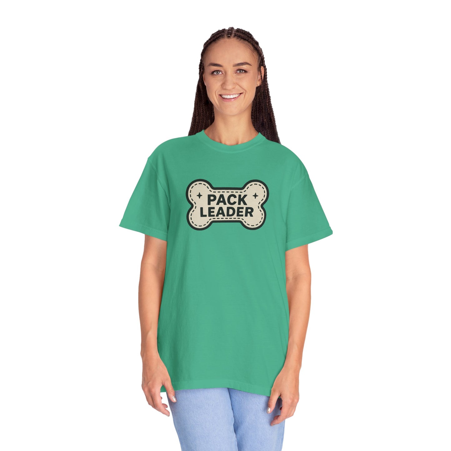 Pack Leader Unisex Garment-Dyed T-Shirt | Funny Dog Owner Gift, Pet Lover Tee, Casual Wear, Dog Mom, Animal Rescue Apparel