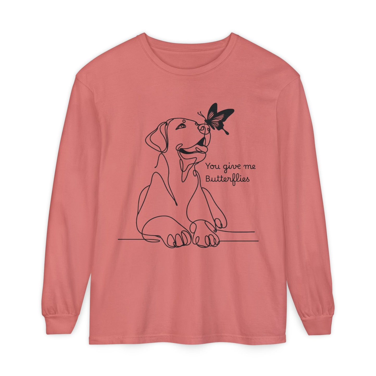 You Give Me Butterflies Dog Long Sleeve T-Shirt