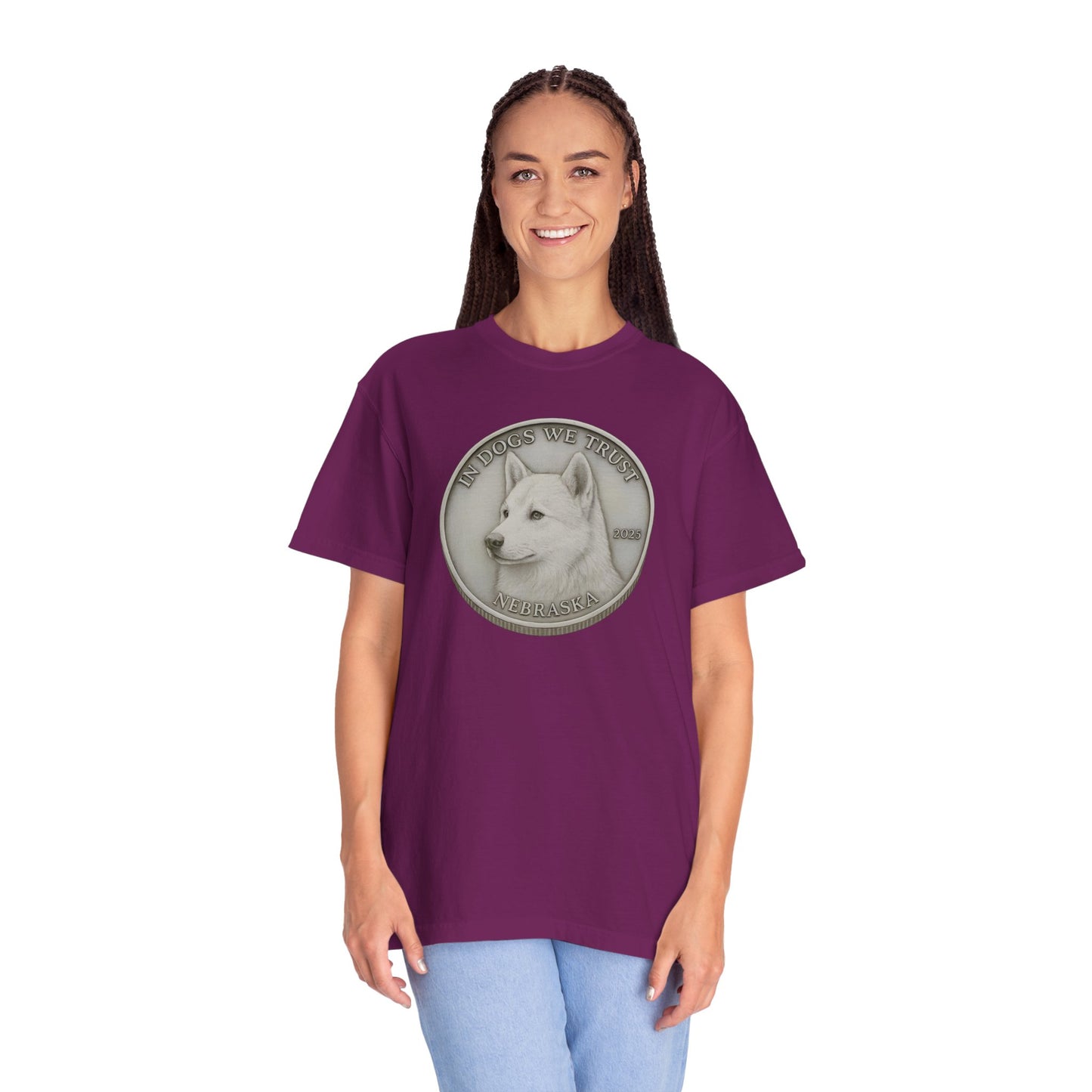 Nebraska State Coin T-Shirt Collection - Proud Dog Breed Illustrations