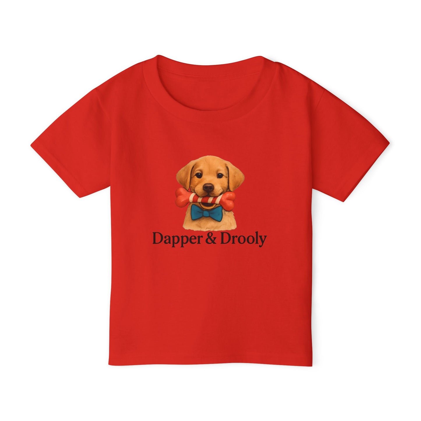 Cute Dog Graphic Toddler T-Shirt, Dapper & Drooly, Pet Lover Gift, Kids Birthday, Funny Kids Shirt, Baby Shower, Animal Lover Apparel