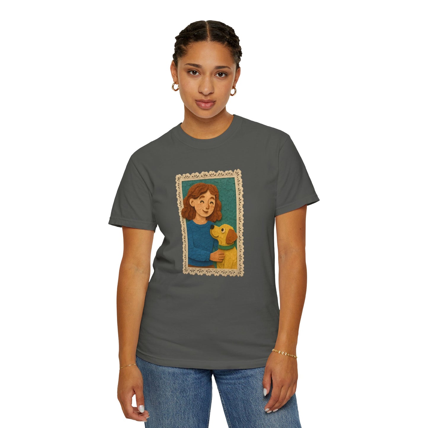 Dog Mom T-shirt - Unisex Garment-Dyed Tee for Pet Lovers