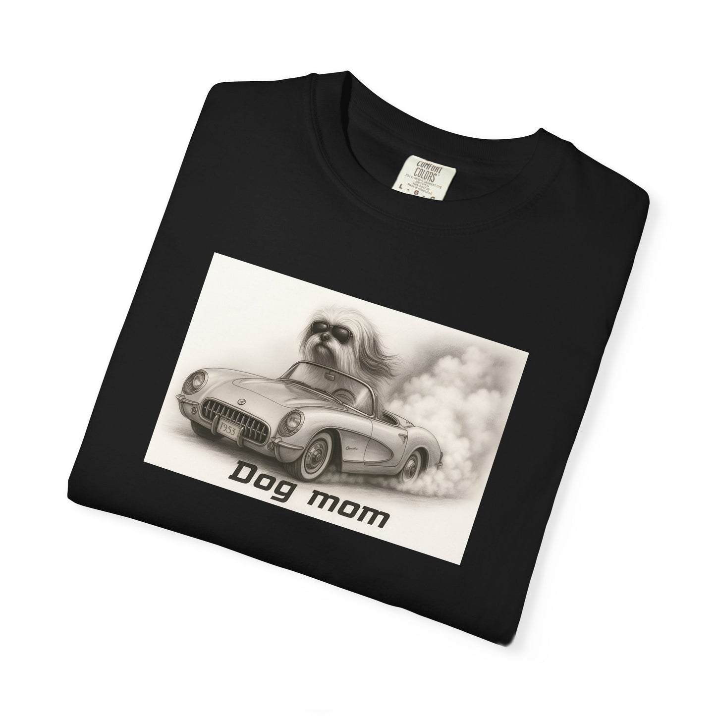Dog Mom - Lhasa Apso- “Cool Dogs in Cool Cars” T-Shirt Collection! 🐶🚗