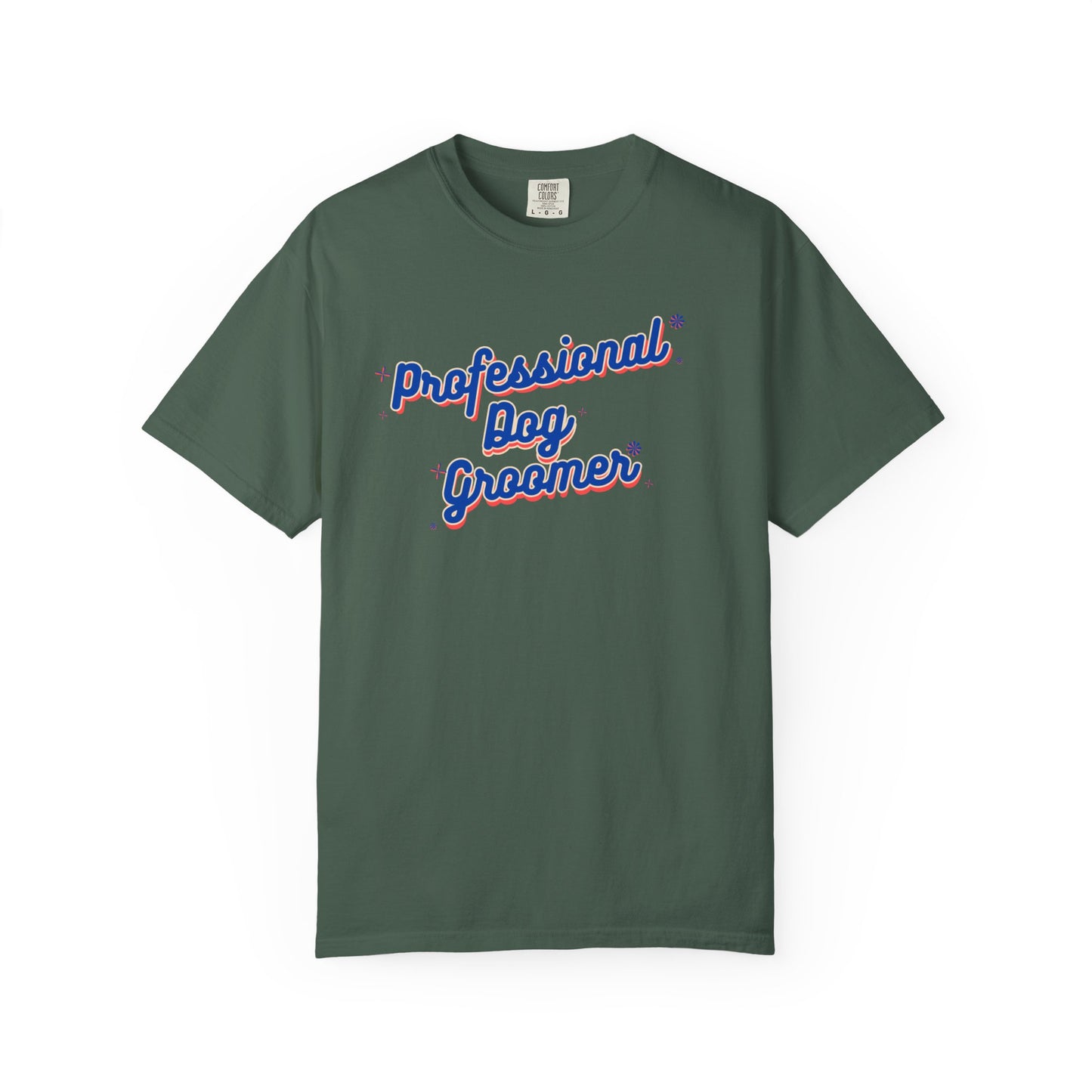 Professional Dog Groomer T-Shirt - Unisex Garment-Dyed Tee for Dog Lovers and Groomers