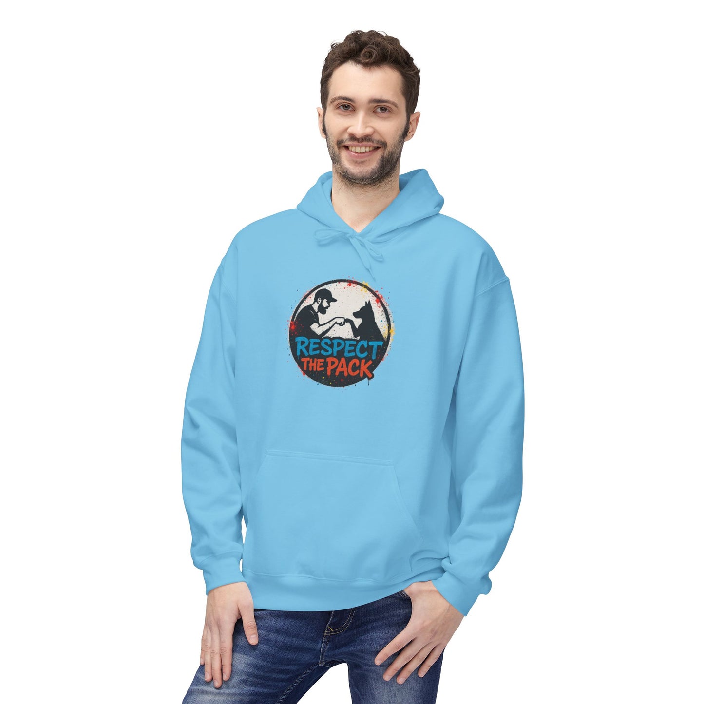 Dog Dad Fleece Hoodie, Unisex Softstyle Hooded Sweatshirt, Perfect Gift for Dog Lovers, Comfortable and Stylish