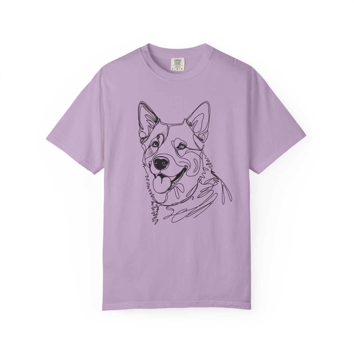 🖤 True Grit – Blue Heeler Line Art Tee