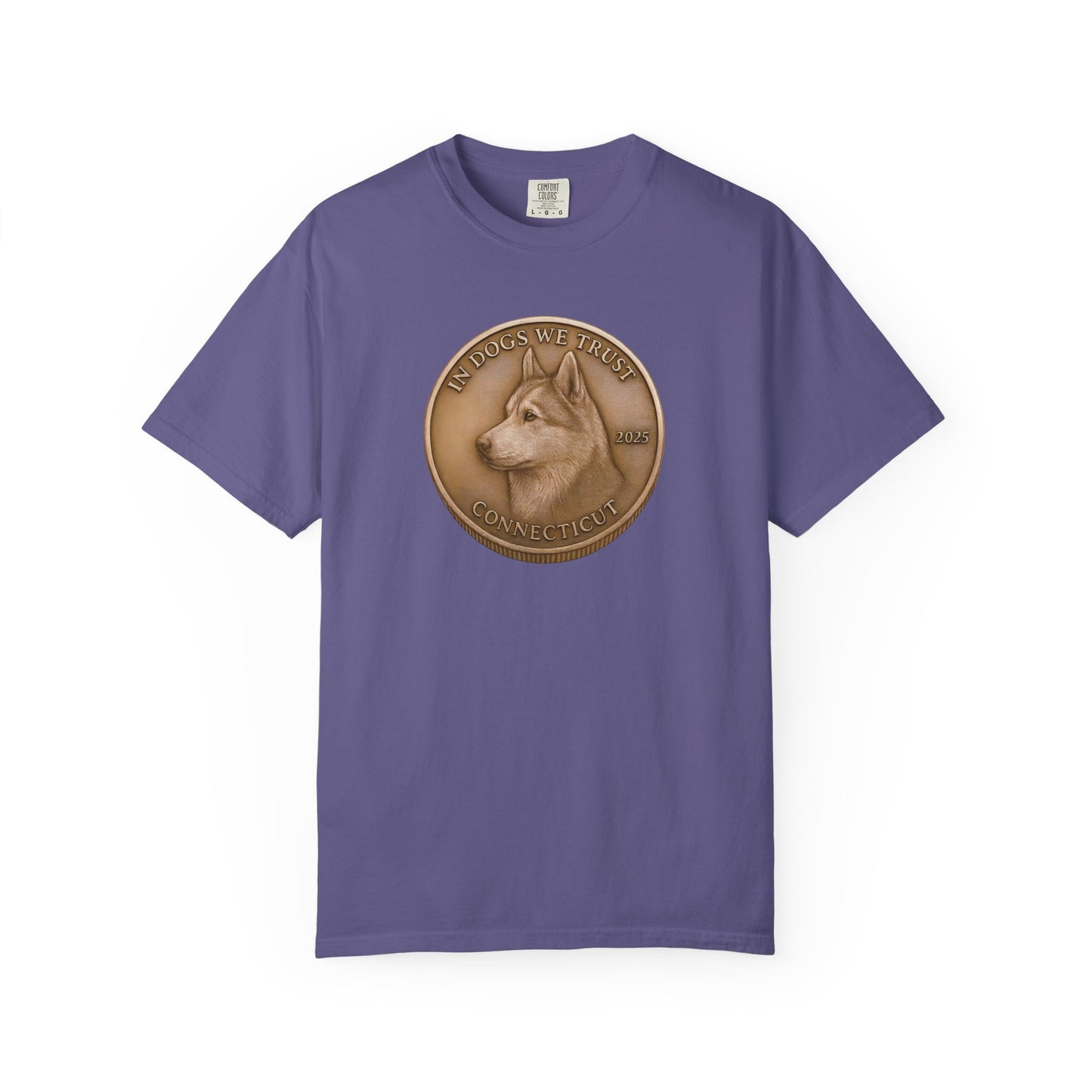 Connecticut State Coin T-Shirt Collection - Proud Dog Breed Illustrations