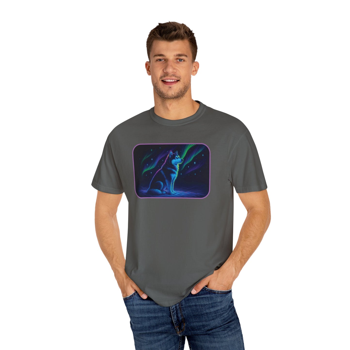 Alaskan Malamute Northern Lights T-shirt