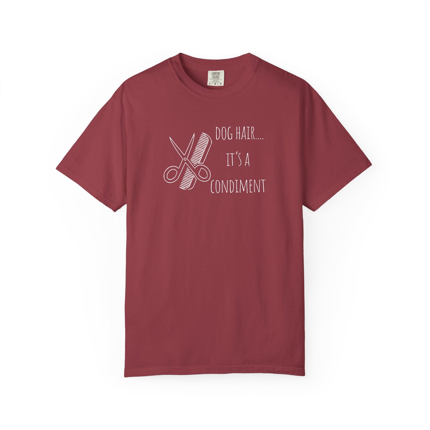 Dog Lover Unisex T-shirt - 'Dog Hair... It's a Condiment'