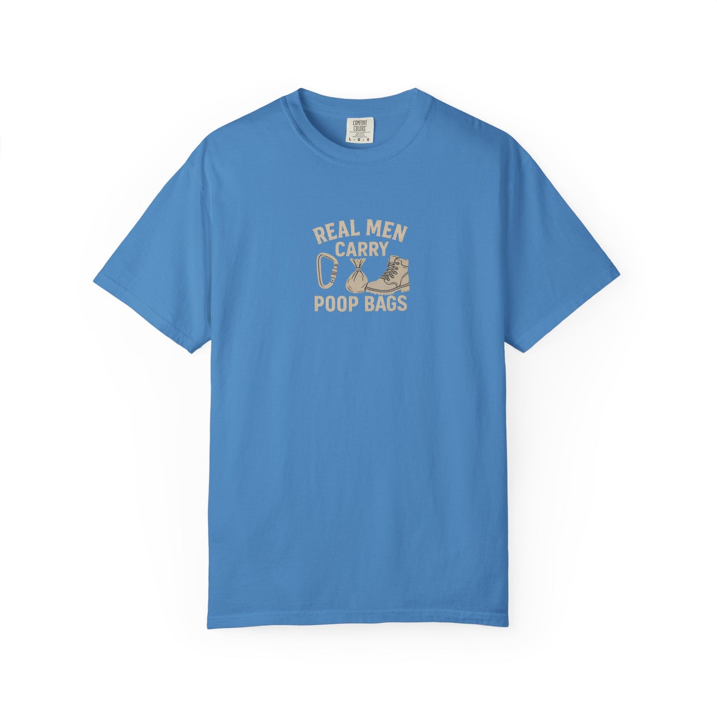 Real Men Carry Poop Bags Dog Dad T-Shirt