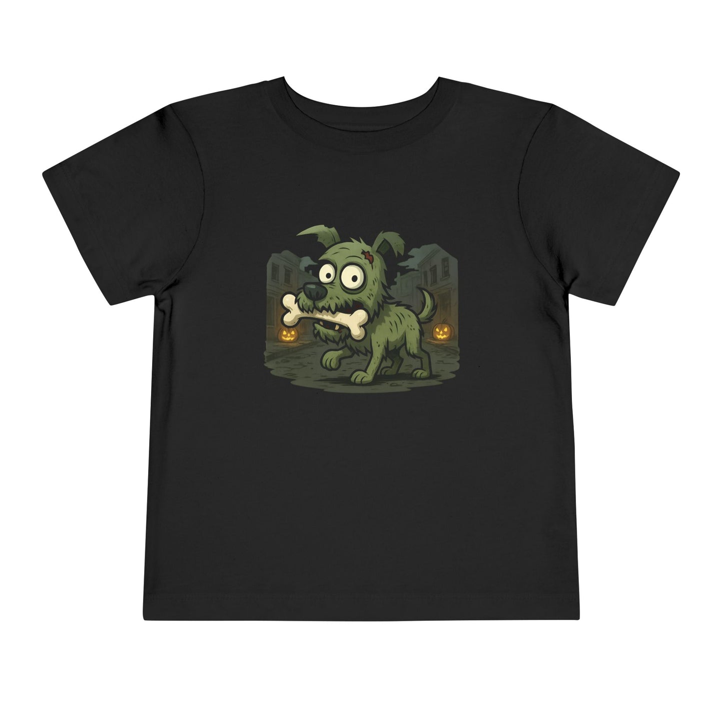 Funny Halloween Dog Tee for Toddlers, Cute Short Sleeve Shirt, Kids Halloween Costume, Spooky Dog Outfit, Halloween Gift