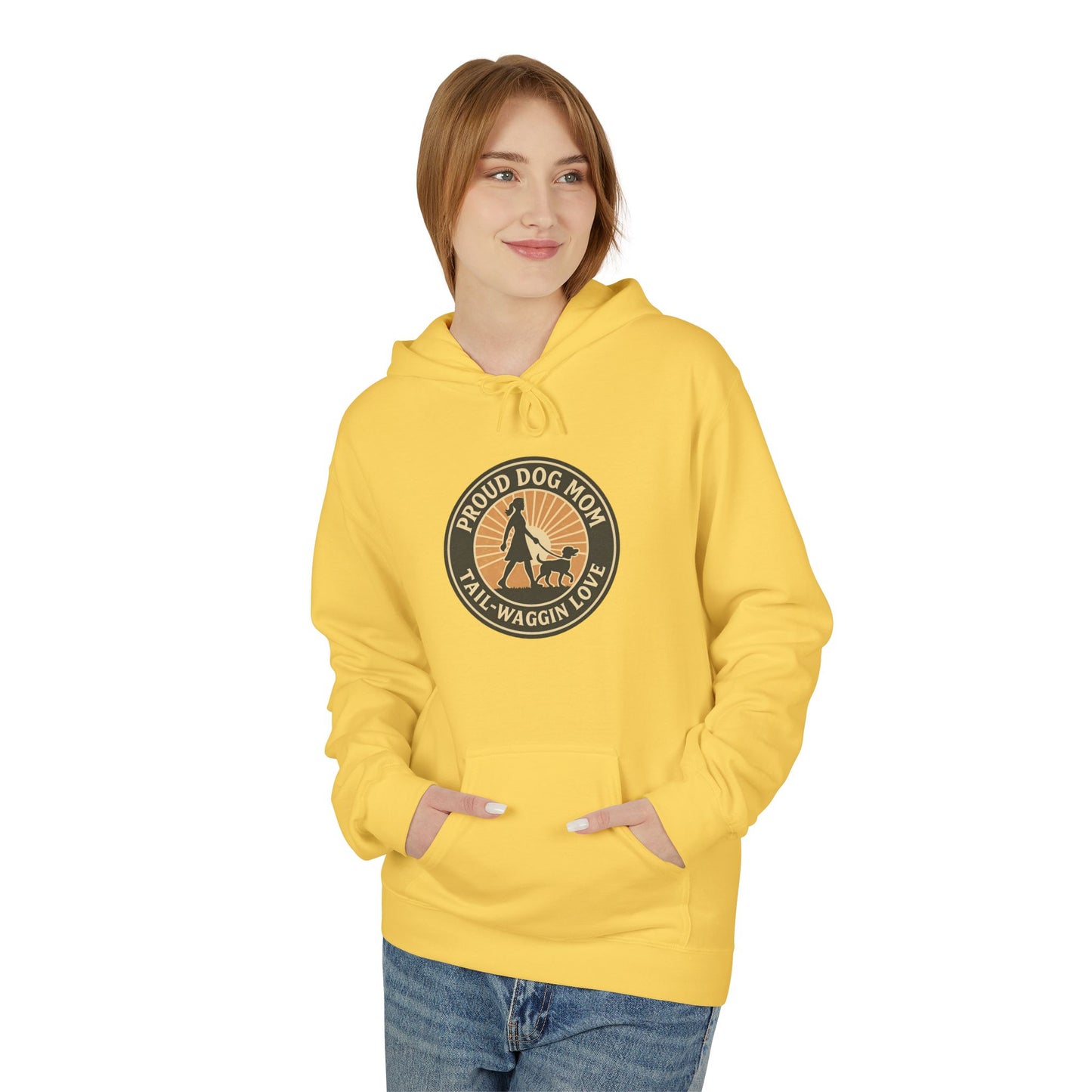 Hoodie for Dog Moms - Unisex Midweight Softstyle Fleece Hoodie
