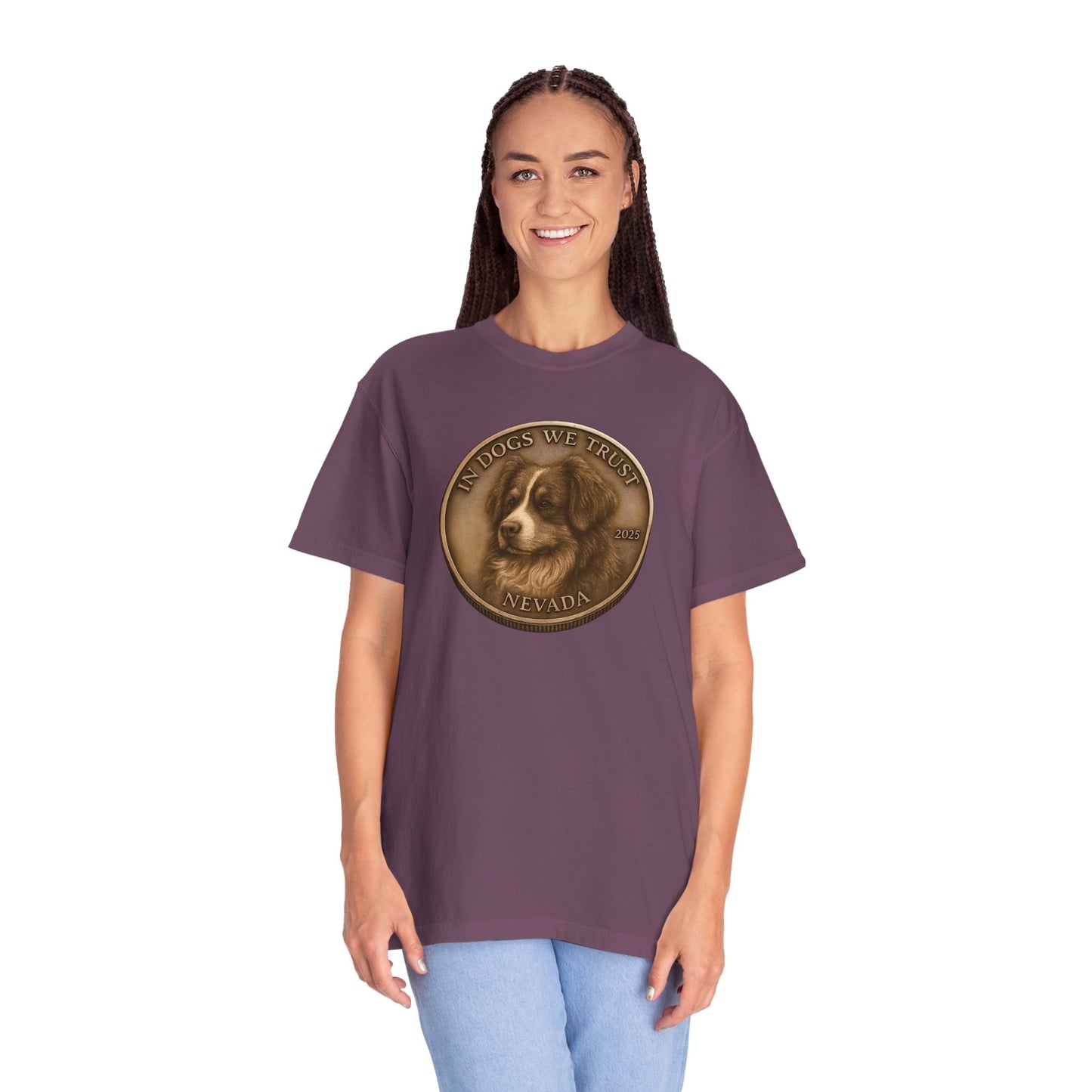 Nevada State Coin T-Shirt Collection - Proud Dog Breed Illustrations