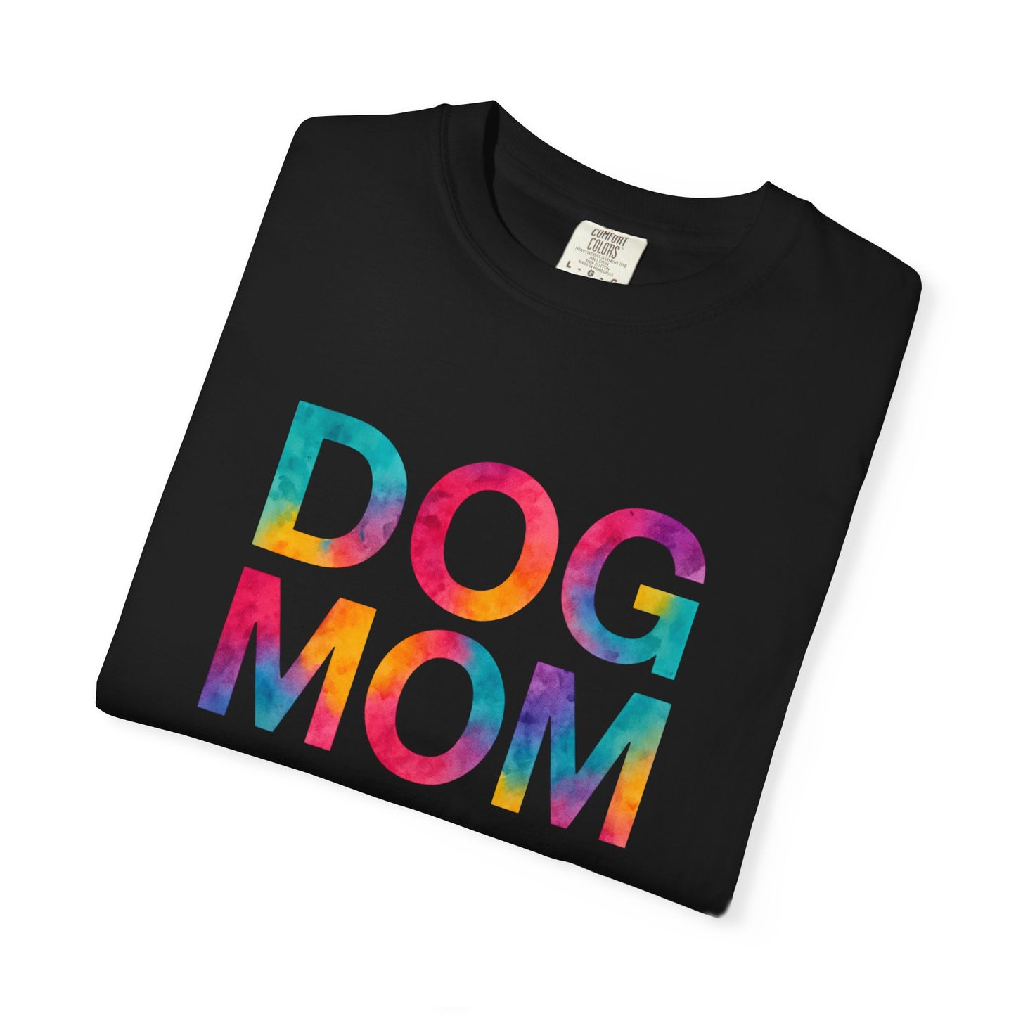 Colorful Dog Mom T-Shirt, Cute Pet Lover Tee, Perfect Gift for Dog Owners, Casual Wear, Animal Lovers Apparel
