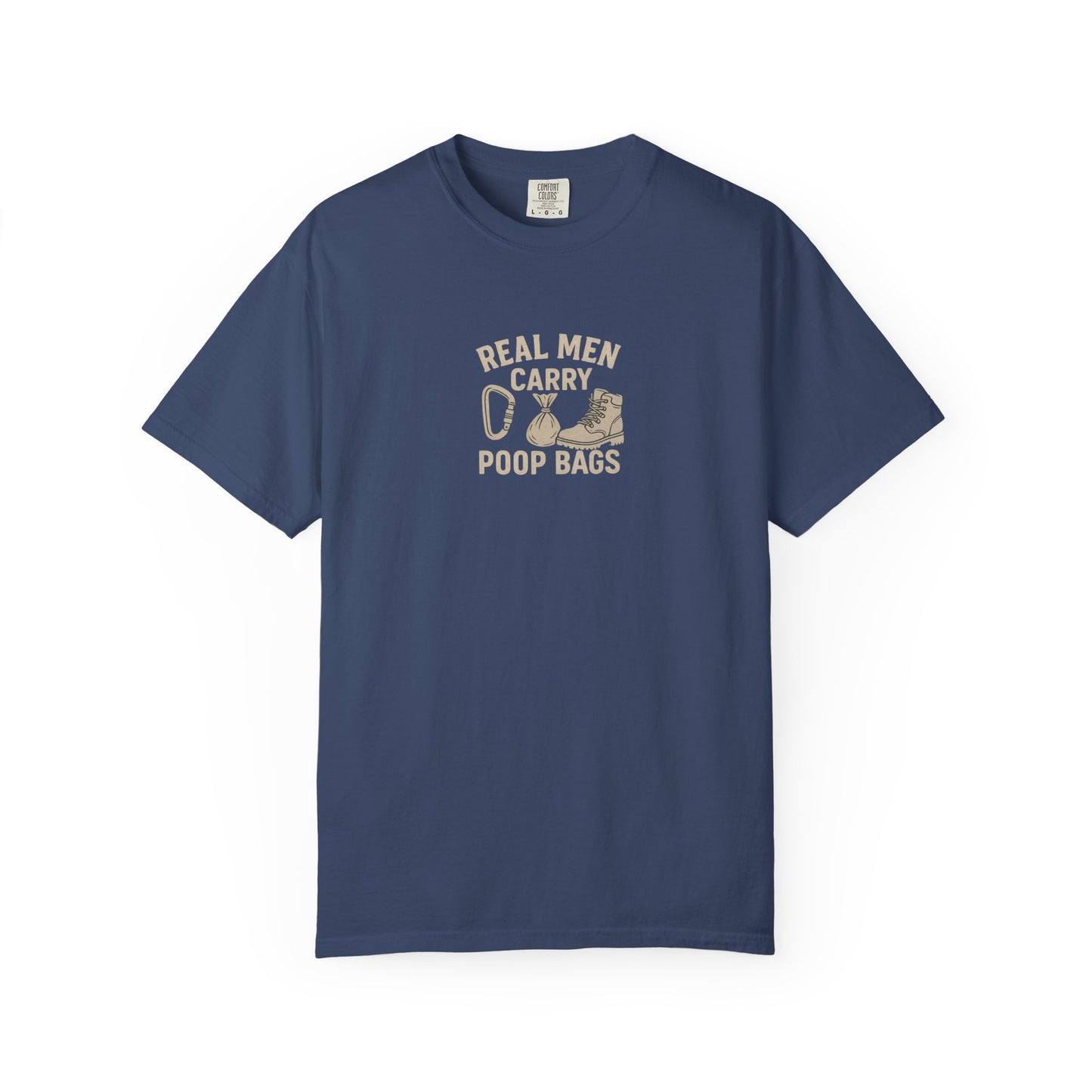 Real Men Carry Poop Bags Dog Dad T-Shirt