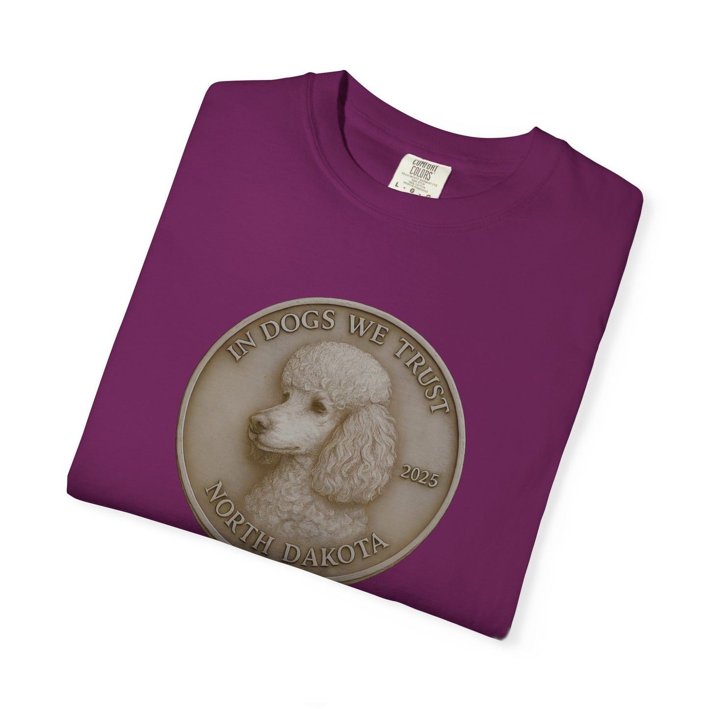 North Dakota State Coin T-Shirt Collection - Proud Dog Breed Illustrations