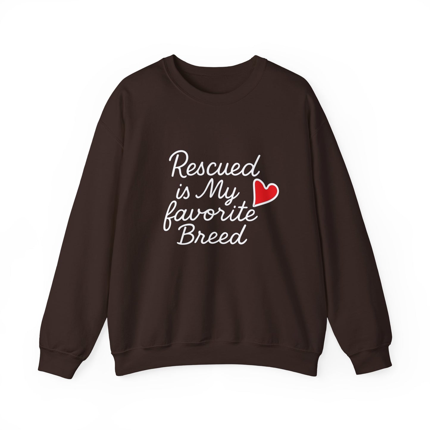 ❤️ Rescued Is My Favorite Breed – Cozy Statement Sweatshirt
