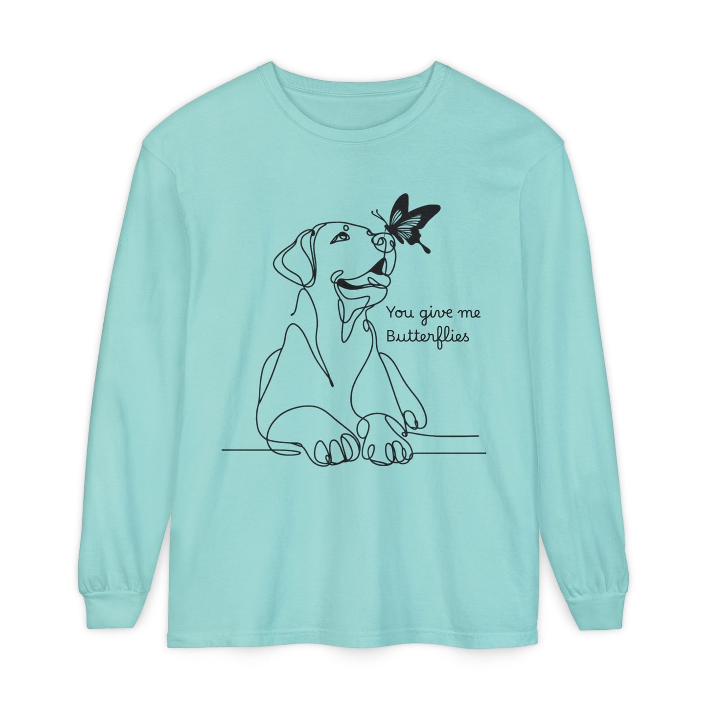 You Give Me Butterflies Dog Long Sleeve T-Shirt