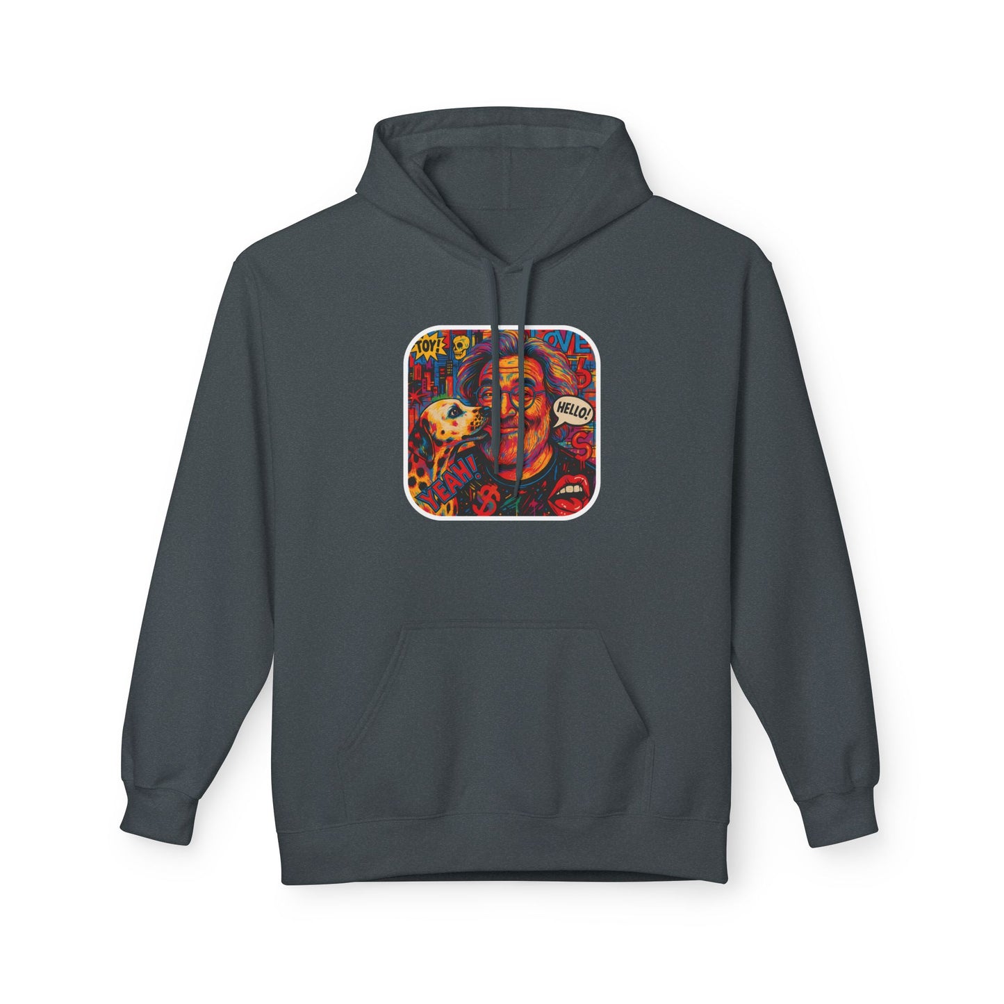 Hoodie - Jerry Garcia and a Dog Pop Art Poster Design