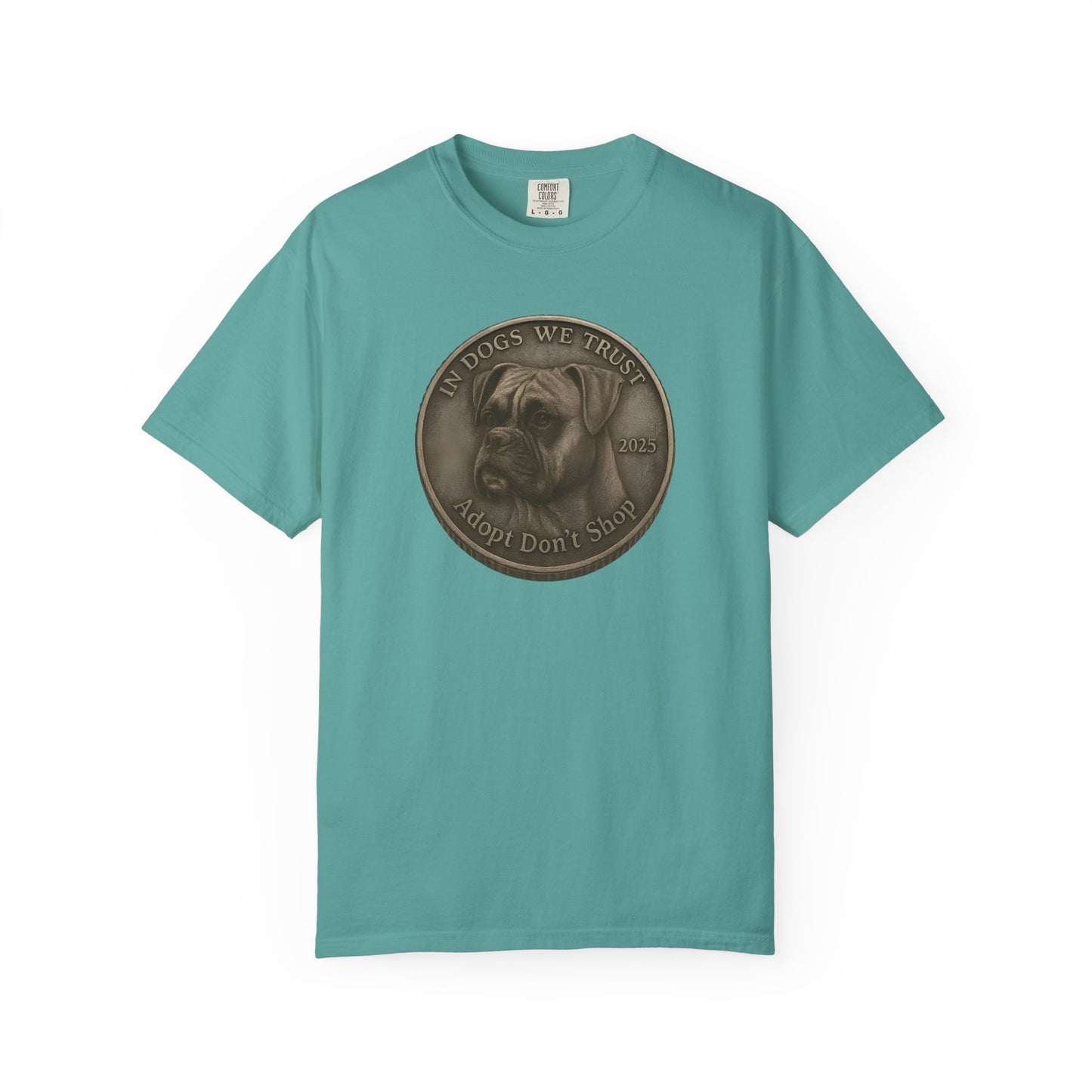 Adopt Don't Shop State Coin T-Shirt Collection - Proud Dog Breed Illustrations