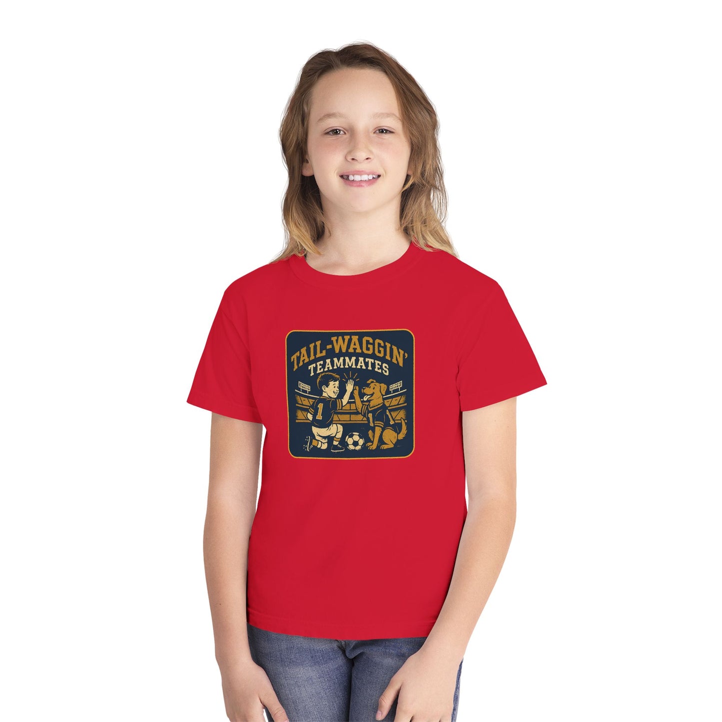 Youth Tee Tail-Waggin' Teammates Midweight
